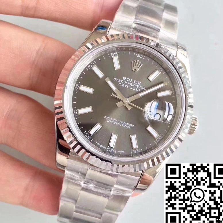 Grey Rolex II Dial Datejust EW Factory M126334-0014 1013